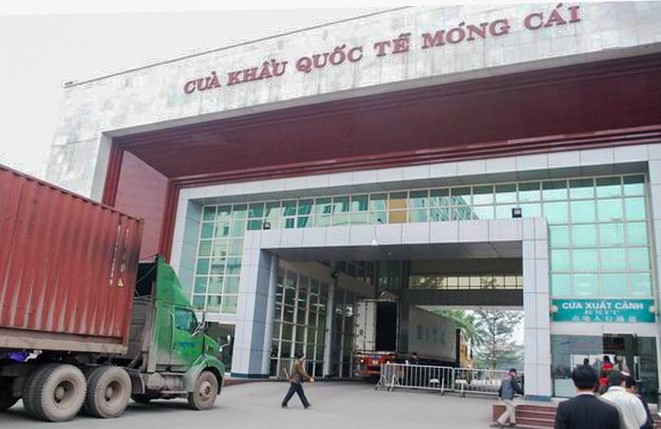 La porte frontalière de Mong Cai, dans la province de Quang Ninh (au Nord-Est du Vietnam). Photo : congthuong.vn