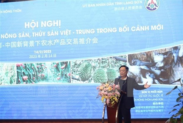 Le ministre de l'Agriculture et du Développement rural, Lê Minh Hoan, s'exprime de la conférence. Photo : VNA.