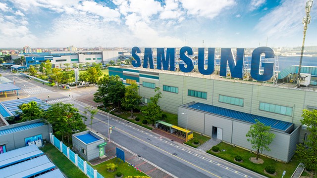 L'usine Samsung dans le parc industriel de Yên Phong I, province de Bac Ninh (au Nord). Photo : VGP.