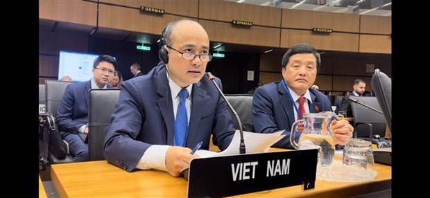 L’ambassadeur Nguyên Trung Kiên, gouverneur - représentant permanent du Vietnam auprès de l’AIEA. Photo : VNA.