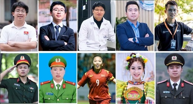 Dix jeunes vietnamiens illustres de 2022. Photo : VOV.