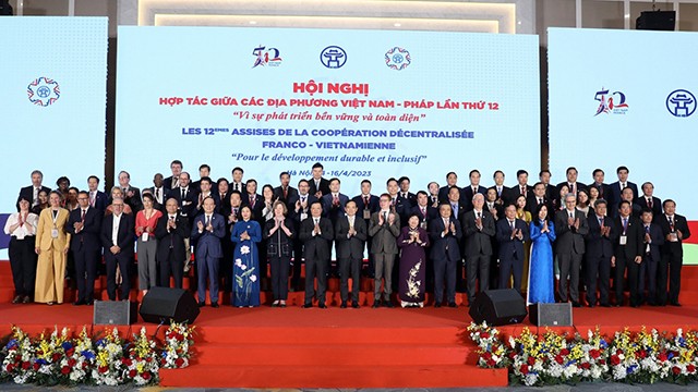 Les 12es Assises franco-vietnamiennes de la coopération décentralisée, tenues du 13 au 16 avril à Hanoï. Photo : VOV.
