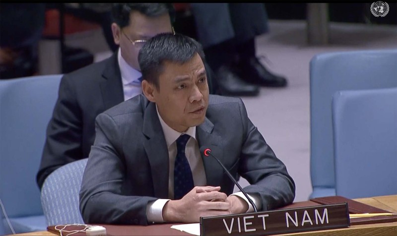 L'ambassadeur Dang Hoàng Giang, chef de la Mission permanente du Vietnam auprès de l'ONU. Photo : VNA.
