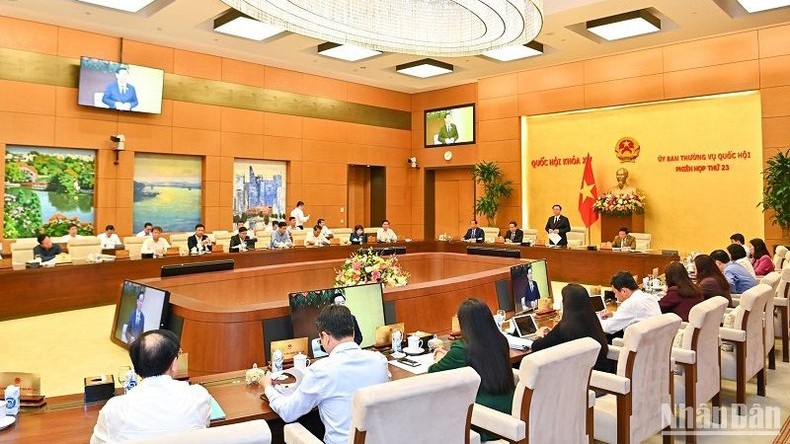La 23e session du Comité permanent de l'Assemblée nationale, le 9 mai. Photo : NDEL.