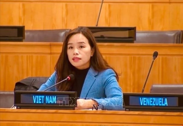 La ministre conseillère Lê Thi Minh Thoa, représentante permanente adjointe du Vietnam auprès de l’ONU. Photo : VNA.