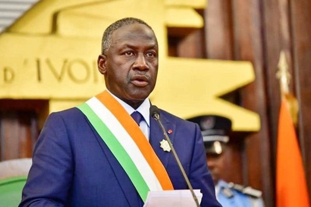 Le Président de l’Assemblée nationale de la République de Côte d’Ivoire, Adama Bictogo. Photo : quochoi.vn