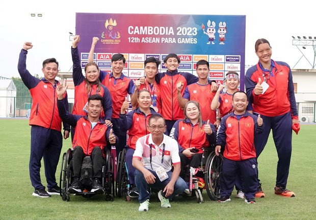 Des sportifs vietnamiens aux ASEAN Para Games 12 Photo : hanoimoi.com.vn