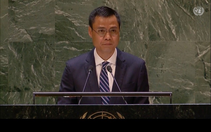 L'ambassadeur Dang Hoang Giang, chef de la Mission permanente du Vietnam auprès de l’ONU. Photo: VNA