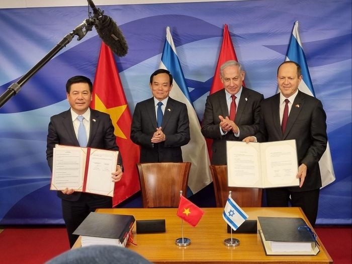 L'Accord de libre-échange entre le Vietnam et Israël (VIFTA) a été officiellement signé le 25 juillet. Photo : congthuong.vn
