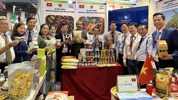 Promouvoir les produits vietnamiens à la foire commerciale internationale en Inde. Photo: VNA