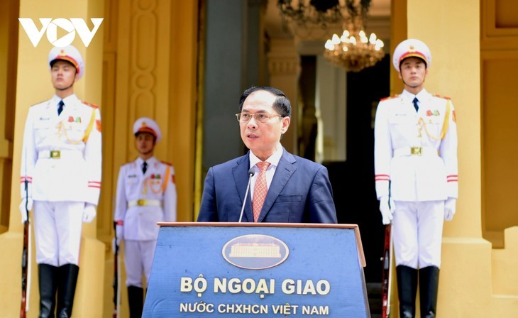 Le ministre des Affaires étrangères du Vietnam, Bùi Thanh Son. Photo : VOV.