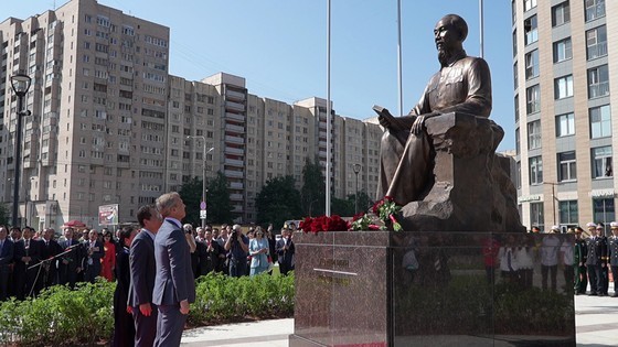 Le monument de l'Oncle Hô a été inauguré en Russie le 30 juin 2023. Photo : TFS