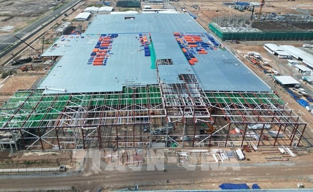 L'usine de LEGO en construction dans le parc industriel VSIP III, province de Binh Duong. Photo : VNA.