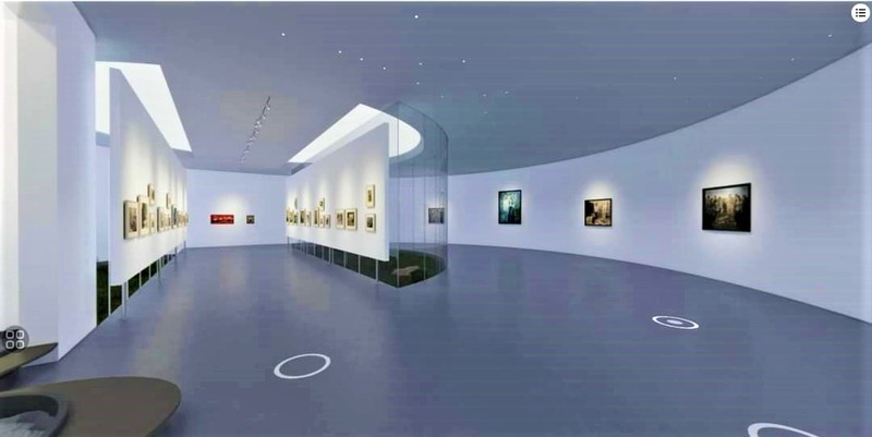 Un espace d’exposition virtuelle du Musée des Beaux-arts du Vietnam qui s’est ouvert le 3 octobre. Photo : Linh Vi.