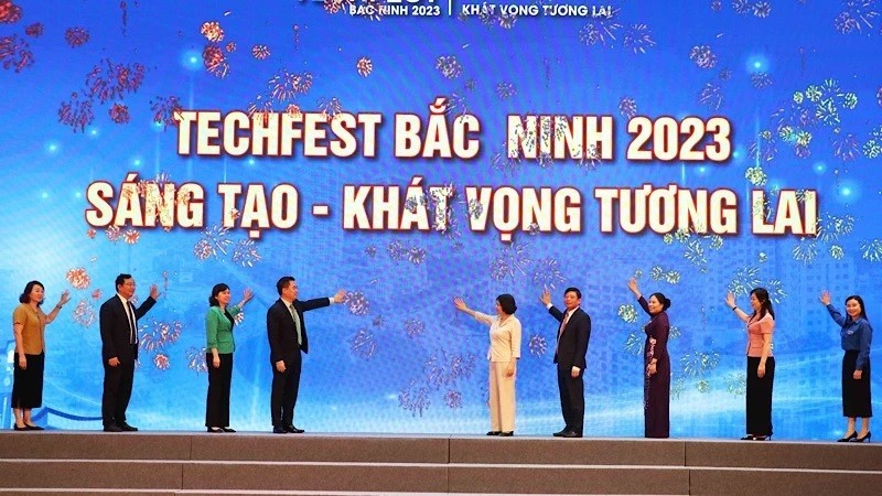 Cérémonie d’ouverture de Techfest Bac Ninh 2023. Photo : NDEL.