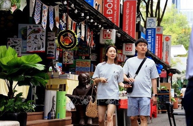 Des touristes sud-coréens à Hô Chi Minh-Ville. Photo : VNA