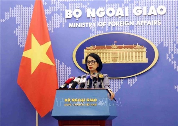 La porte-parole du ministère des Affaires étrangères, Pham Thu Hang. Photo : VNA.