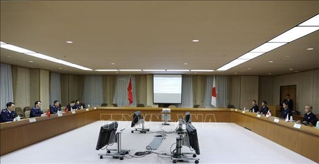 Vue de la 10e conférence entre la Garde côtière du Vietnam et la Garde côtière du Japon, à Tokyo, le 20 décembre. Photo : VNA.