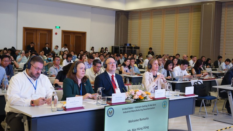 L'atelier attire la participation de nombreux dirigeants d'unités et d'entreprises vietnamiennes et étrangères. Photo : baobinhduong.vn