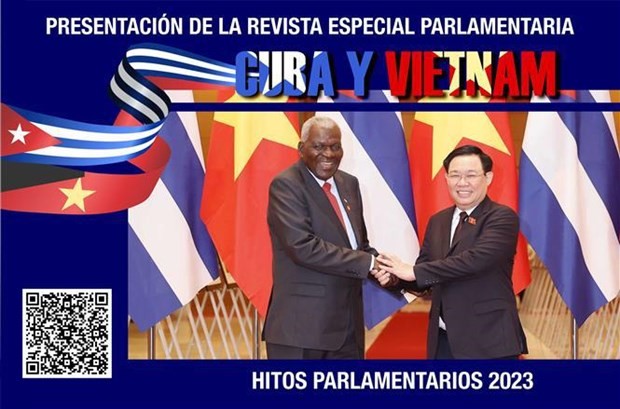 La revue spéciale parlementaire « Cuba et Vietnam : un symbole de fraternité » a été présentée le 14 mars. Photo : VNA.