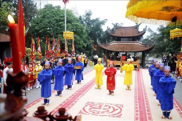 Le culte des Rois Hùng a été reconnu patrimoine culturel immatériel de l'humanité par l'UNESCO en 2012. Photo : VNA.