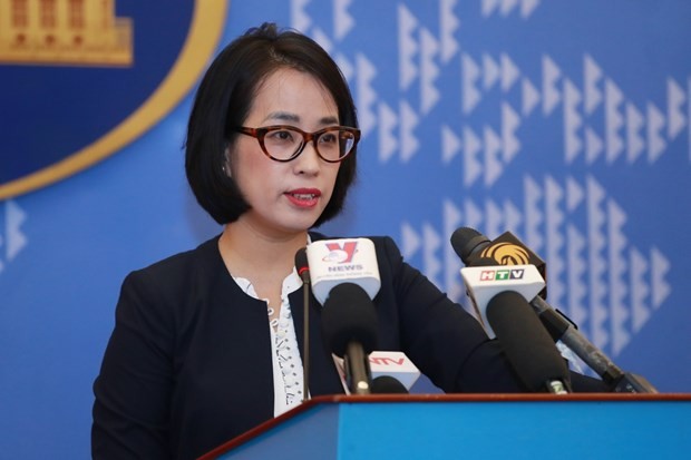 La porte-parole du ministère des Affaires étrangères Pham Thu Hang. Photo : VNA.