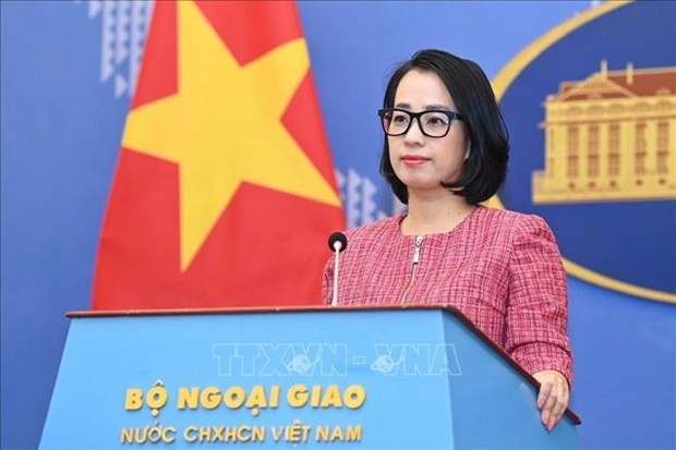 La porte-parole du ministère vietnamien des Affaires étrangères, Pham Thu Hang. Photo : VNA.