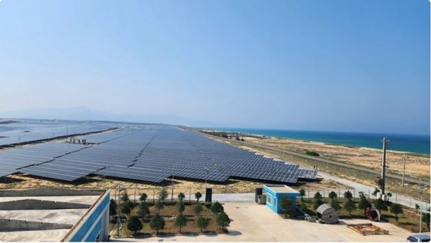 Une ferme solaire au Vietnam. Photo : VNA