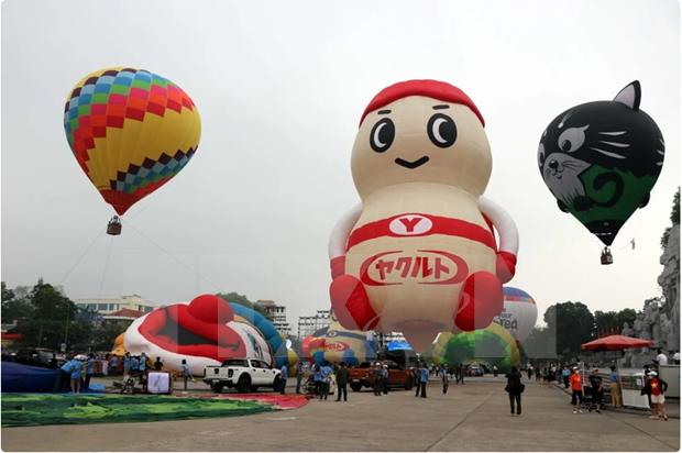 Lors du précédent festival international de montgolfières de Tuyên Quang. Photo : VNA.