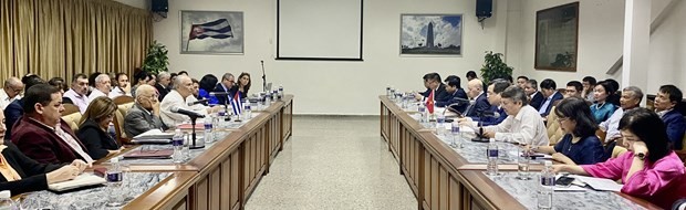 Lors de la 41e session du Comité intergouvernemental Vietnam - Cuba. Photo : VNA.