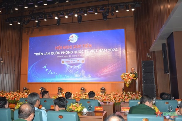 Conférence sur le Salon international de la défense du Vietnam 2024. Photo : VNA.