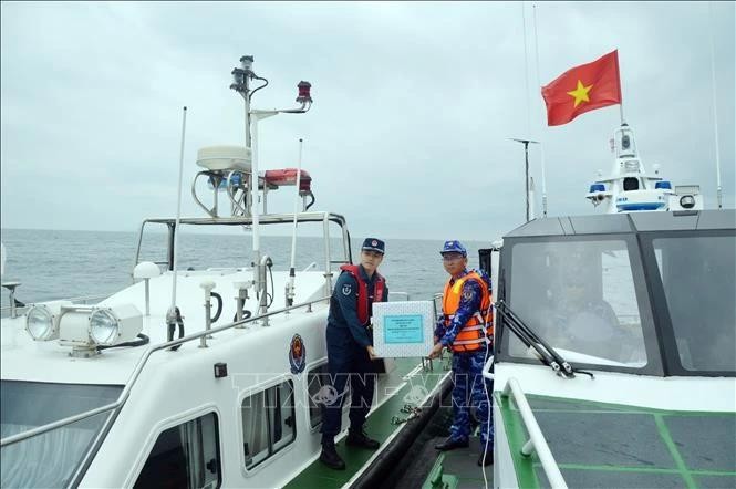 Le Vietnam et la Chine mènent une patrouille conjointe dans le Nord du golfe du Tonkin. Photo : VNA.