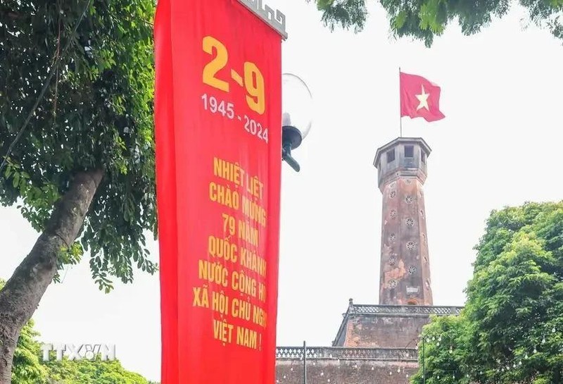 La tour du drapeau de Hanoi. Photo : VNA.