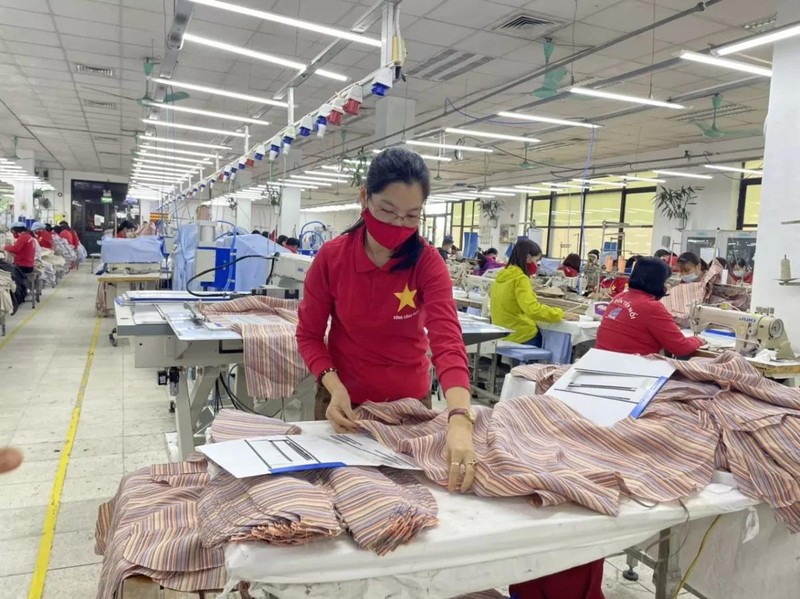 Les textiles sont l'un des principaux produits d'exportation du Vietnam vers les États-Unis. Photo : congthuong.vn