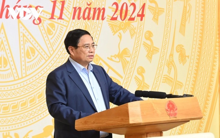 Le Premier ministre Pham Minh Chinh, chef du Comité central de pilotage pour l'élimination des maisons délabrées. Photo: VOV.