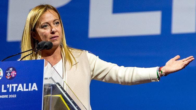 La nouvelle Première ministre italienne, Giorgia Meloni. Photo : Franceinfo.