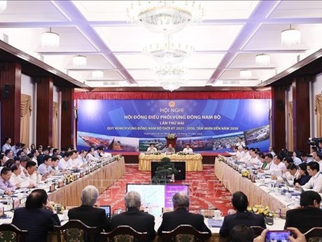 Panorama de la 2e réunion du Conseil de coordination régionale du Sud-Est. Photo : VNA.