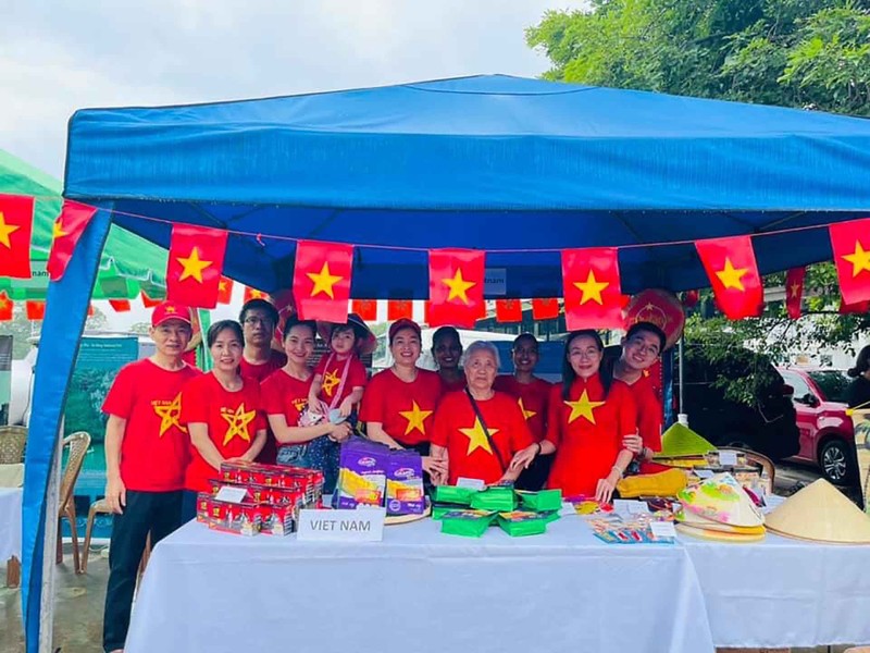 Le stand du Vietnam à la foire caritative internationale au Sri Lanka. Photo: baoquocte.vn.