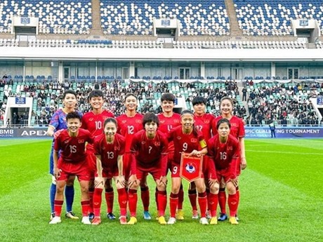 L'équipe féminine de football du Vietnam. Photo : VFF.
