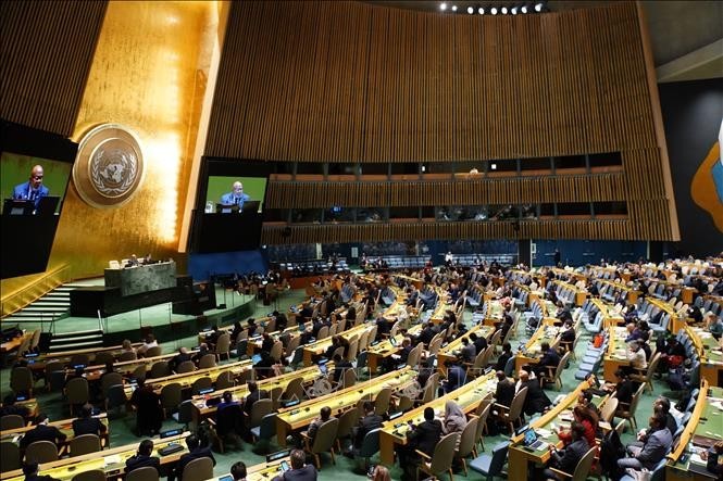 Une session de l'Assemblée générale de l'ONU. Photo : VNA.