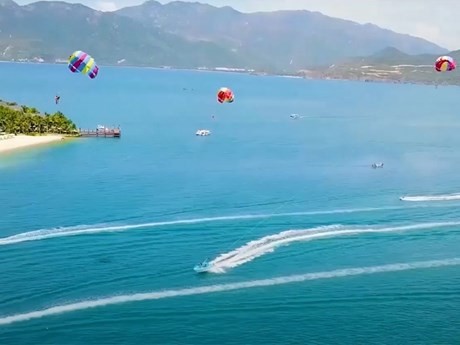 La mer Nha Trang dans le clip vidéo.