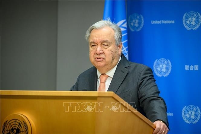 Le Secrétaire général de l'ONU, Antonio Guterres. Photo : Xinhua.