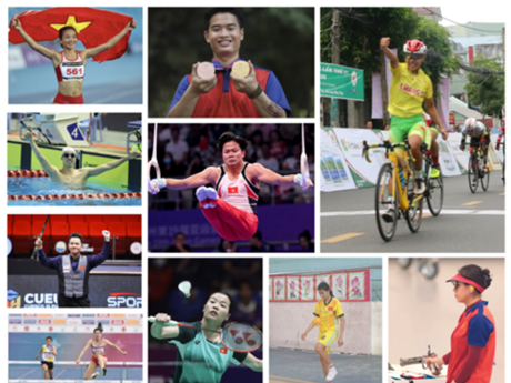 Les meilleurs sportifs vietnamiens de l’année 2023. Photo : CVN.
