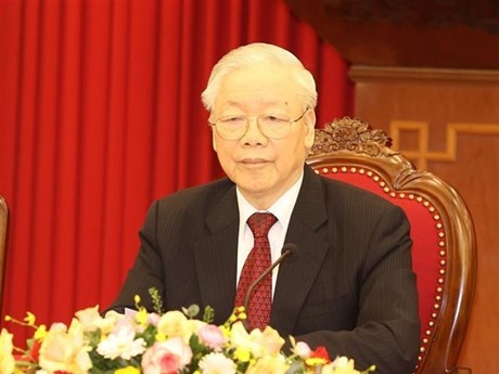 Le Secrétaire général du Parti communiste du Vietnam (PCV), Nguyên Phu Trong. Photo : VNA.