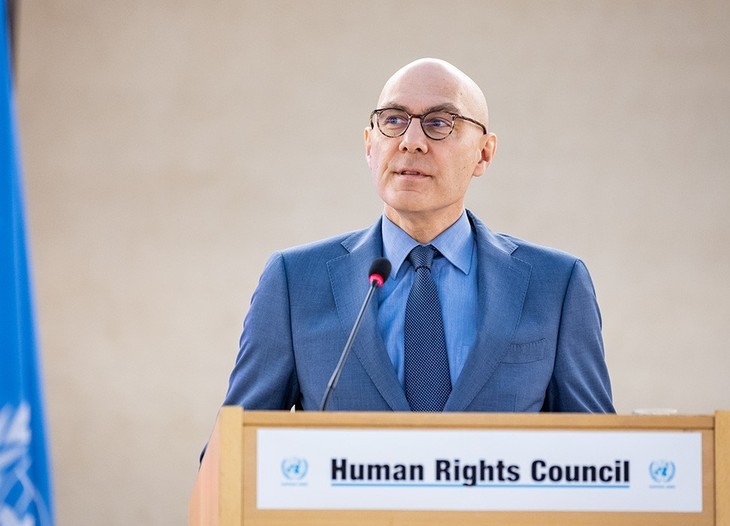 Le Haut-Commissaire des Nations Unies aux droits de l'homme, Volker Turk, prend la parole lors de la réunion du 26 février 2024. Photo : ONU.