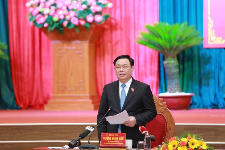 Le Président de l'Assemblée nationale Vuong Dinh Huê. Photo : binhdinh.gov.vn.