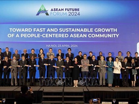 Les délégués du Forum sur l’avenir de l'ASEAN 2024. Photo : VNA