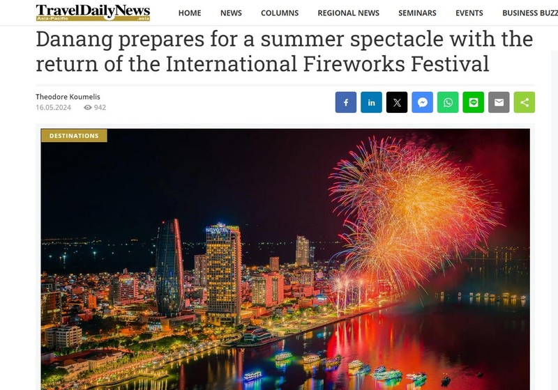 Travel Daily News présente le Festival international de feux d'artifice de Da Nang 2024.