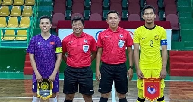 L'arbitre Truong Quoc Dung participera à la Coupe du Monde de Futsal de la FIFA en septembre, sa deuxième fois en tant qu'officiel lors du tournoi. Photo : AVN.