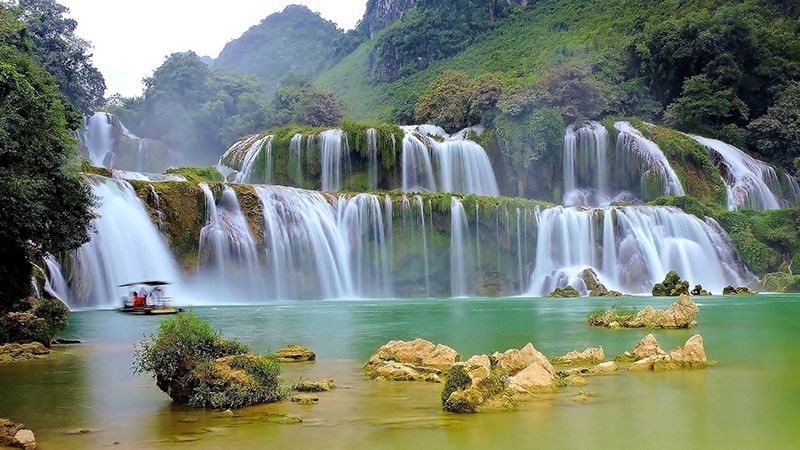 La cascade de Ban Giôc à Cao Bang.